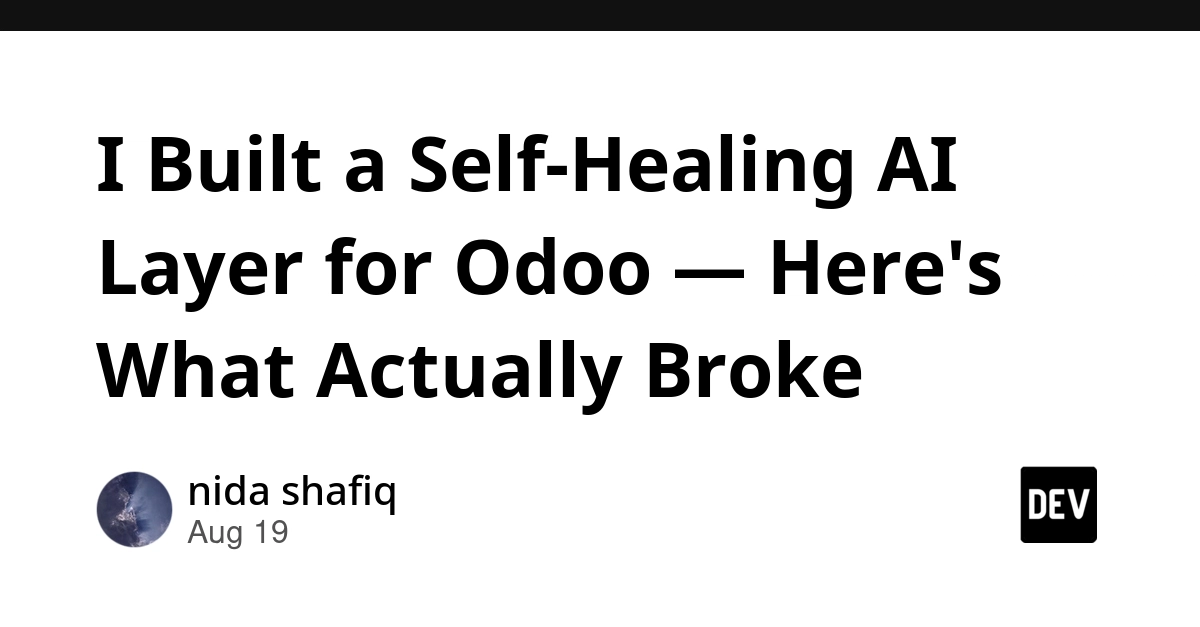 Beyond the Hardcoded Trap: Building an Autonomous, Self-Healing Middleware for Odoo ERP
