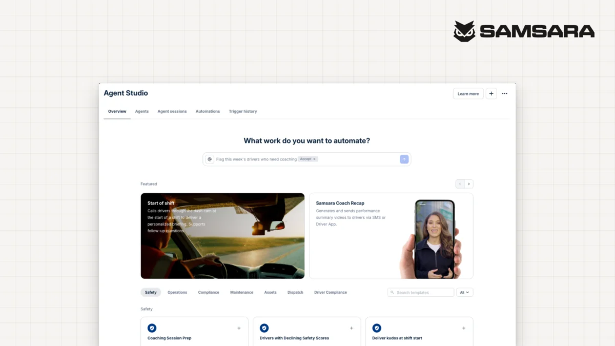 Beyond the Pilot: Samsara’s Agent Studio Aims to Solve Logistics’ AI Adoption Gap