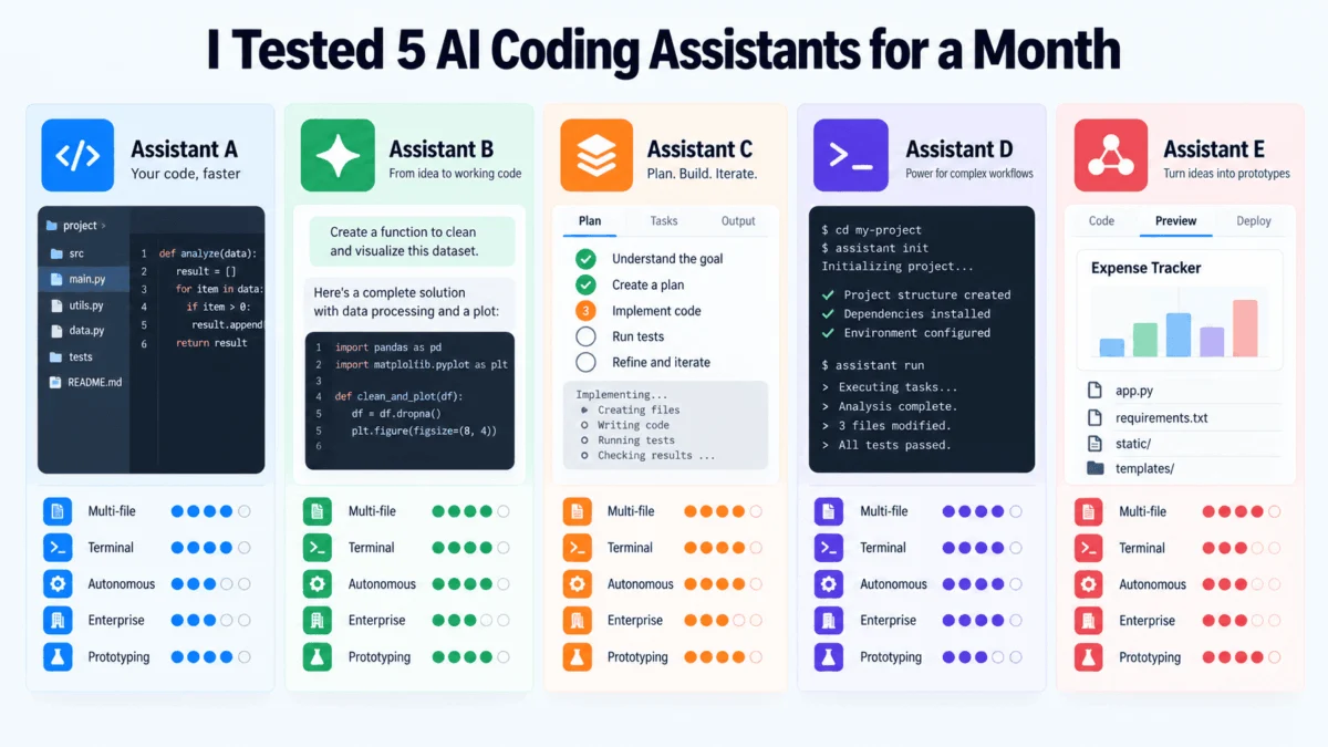 The AI-Coded Future: A Deep-Dive Assessment of the Top 5 Coding Assistants