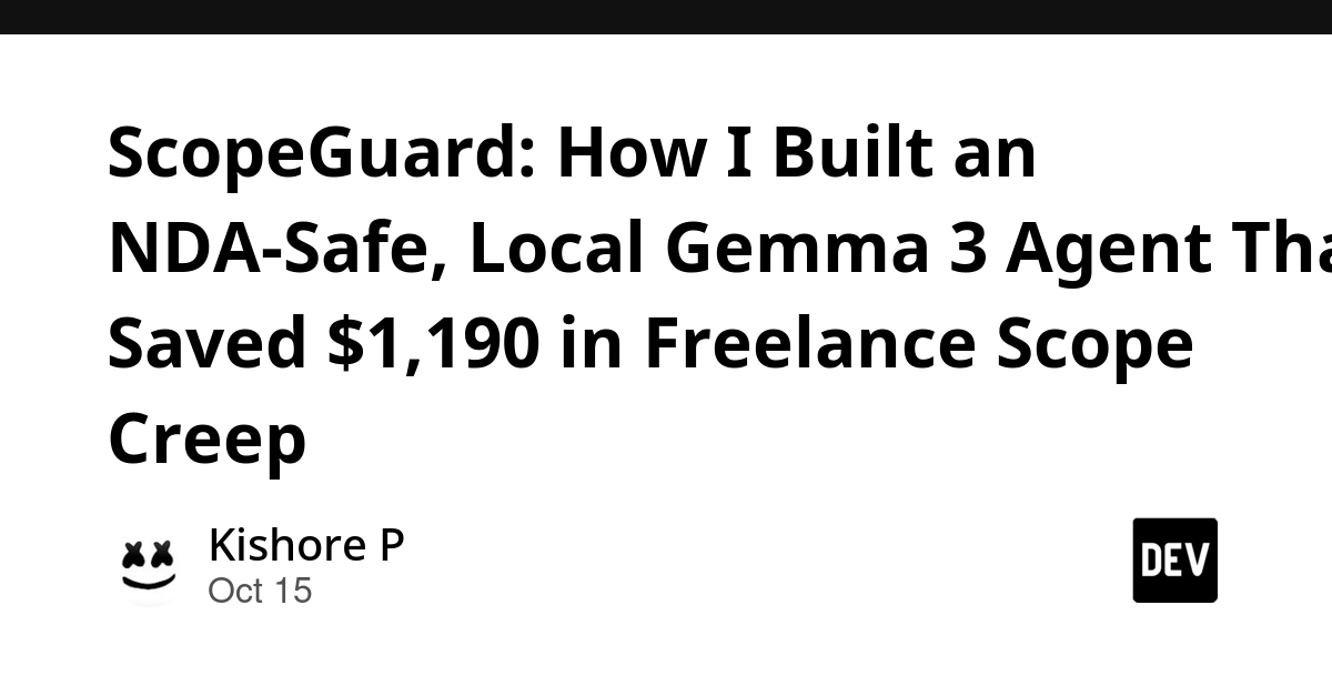 The End of "Quick Favors": How ScopeGuard is Automating Contract Protection for Freelancers